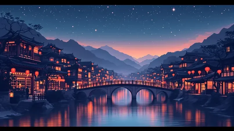 丽江古城的夜晚